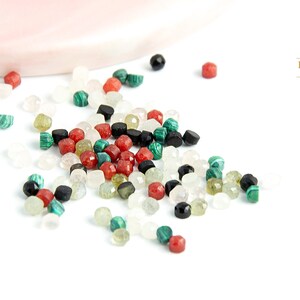 Cabochon rond 2.5mm pierre naturelle plusieurs couleurs mini cabochons pour bagues supports cabochons image 3