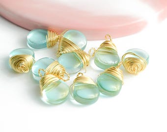 Cabochon in vetro a forma di pavone per la creazione di
