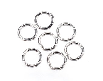 Anillos de salto de acero inoxidable de 5x0,8 mm