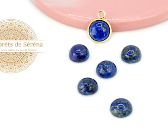 10 mm cabochon in natuurlijke lapis lazuli
