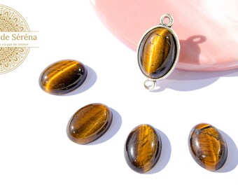 Cabochon Pierre œil De Tigre Rond 20mm - Référence 4558550036704 - Neuf Pour Bijoux
