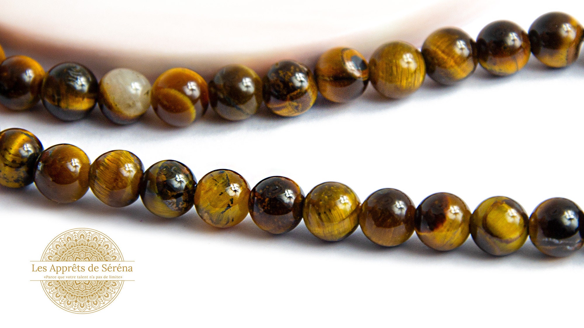 Collana A Sfere Di Occhio Di Tigre Rosso Digradanti - Collane Lunghe A - Foto 12