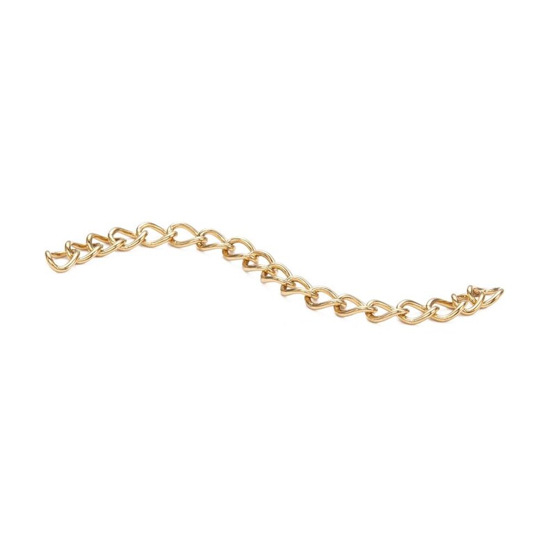 25/50mm Extension Chain in 304 Stainless Steel Gold Etsy