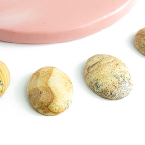 Cabochon 25x18mm in landscape jasper oval cabochon landscape jasper