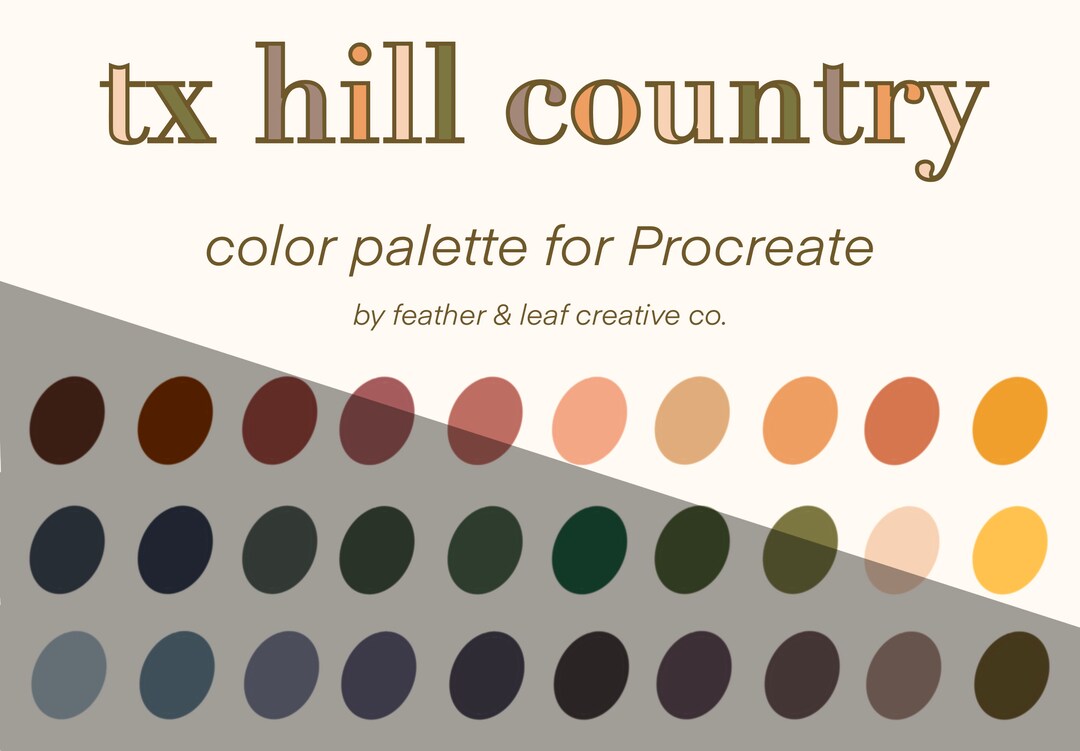 Procreate Color Palette Instant Digital Color Swatch Download 30 Colors ... - Digital Color Swatches For Bespoke Adaptive Shoes
