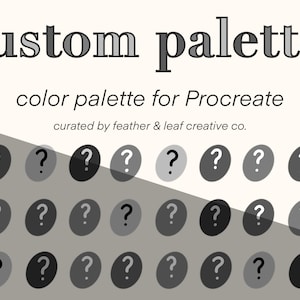 CUSTOM Procreate Color Palette | Up to 15 Custom Colors!