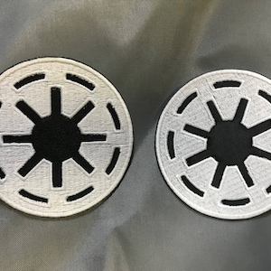 Republic Cog patches embroidered (set of 2)