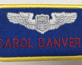 Captain Marvel Name Badge Flightsuit Patch