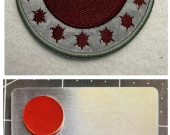 Colonel Ward patch and Rank Badge Set