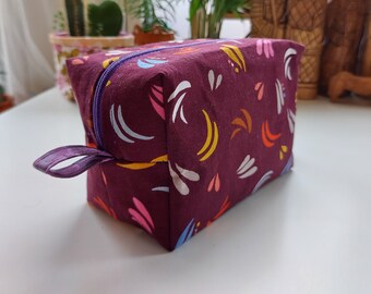 Wild Purple Design Box Makeup pouch/Storage bag