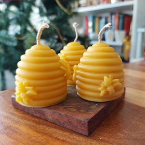 Pure beeswax beehive candles image 1