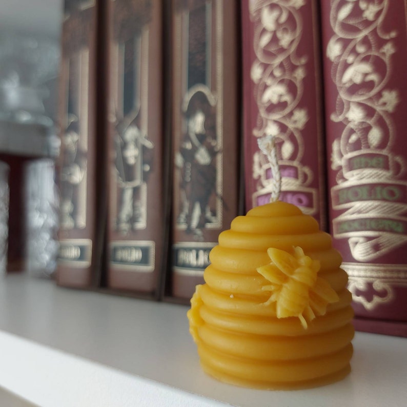 Pure beeswax beehive candles image 2