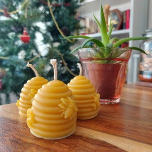 Pure beeswax beehive candles image 3