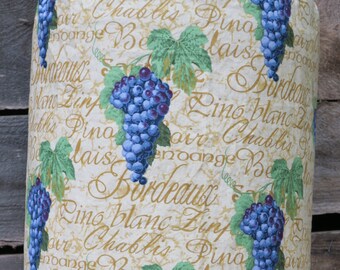 Wine Grapes Water Cooler Cover - 5 Gallon