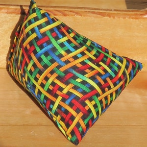 Rainbow Weave Organic Catnip Wedge Toy