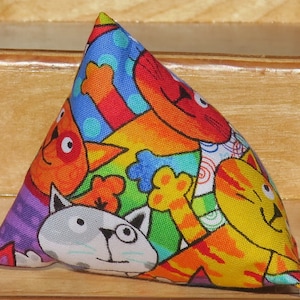 Rainbow Cats Organic Catnip Wedge Toy