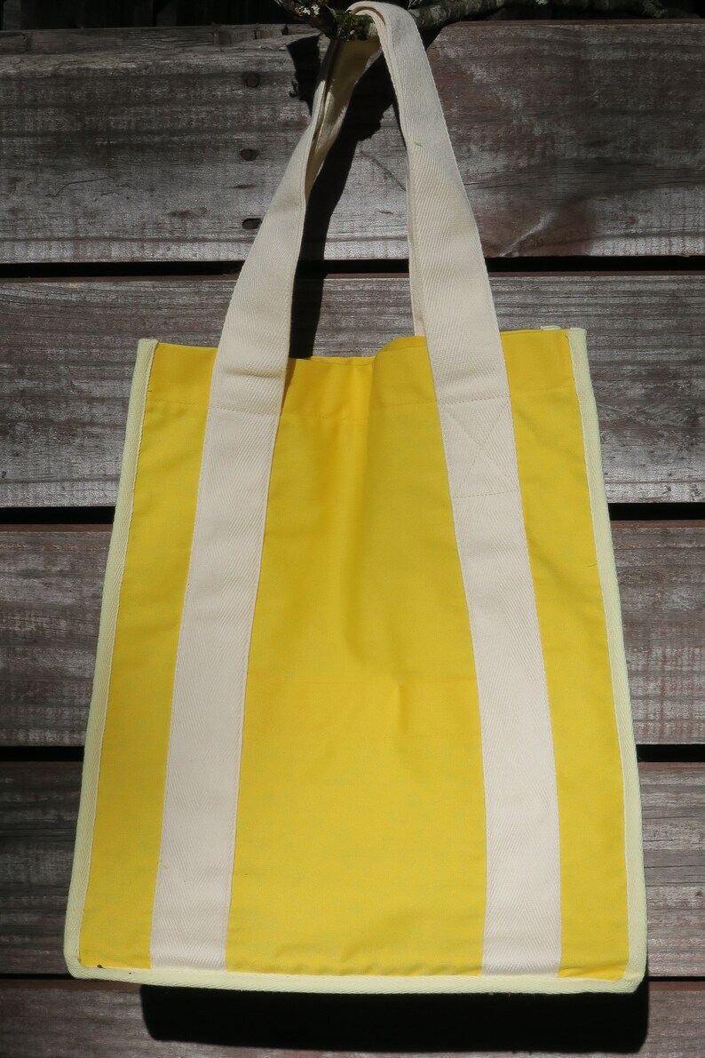 Golden Yellow with Yellow Floral Lining Washable Eco-friendly Grocery Tote