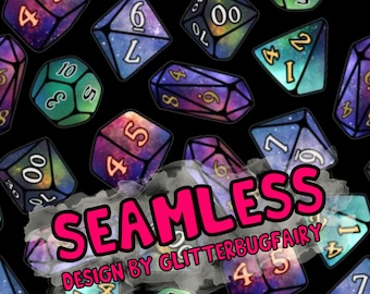 Seamless Design Dice Gamer digital paper