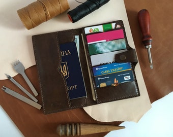 Cartera de pasaportes Pasaporte Cubierta de cuero Pasaporte Personalizado cubierta pasaporte marrón cuero caso marrón cuero pasaporte pasaporte