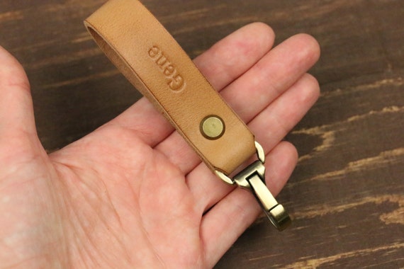 Leather Belt Loop Key Holder Groomsmen Gift Key Chain Belt Loop Key Fob Belt  Clip Keyring Leather Key Chain for Him Men Leather Keyholder 