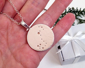 Scorpio constellation necklace Scorpio zodiac necklace women Scorpio zodiac jewelry charm Horoscope scorpio pendant Astrology scorpio gift