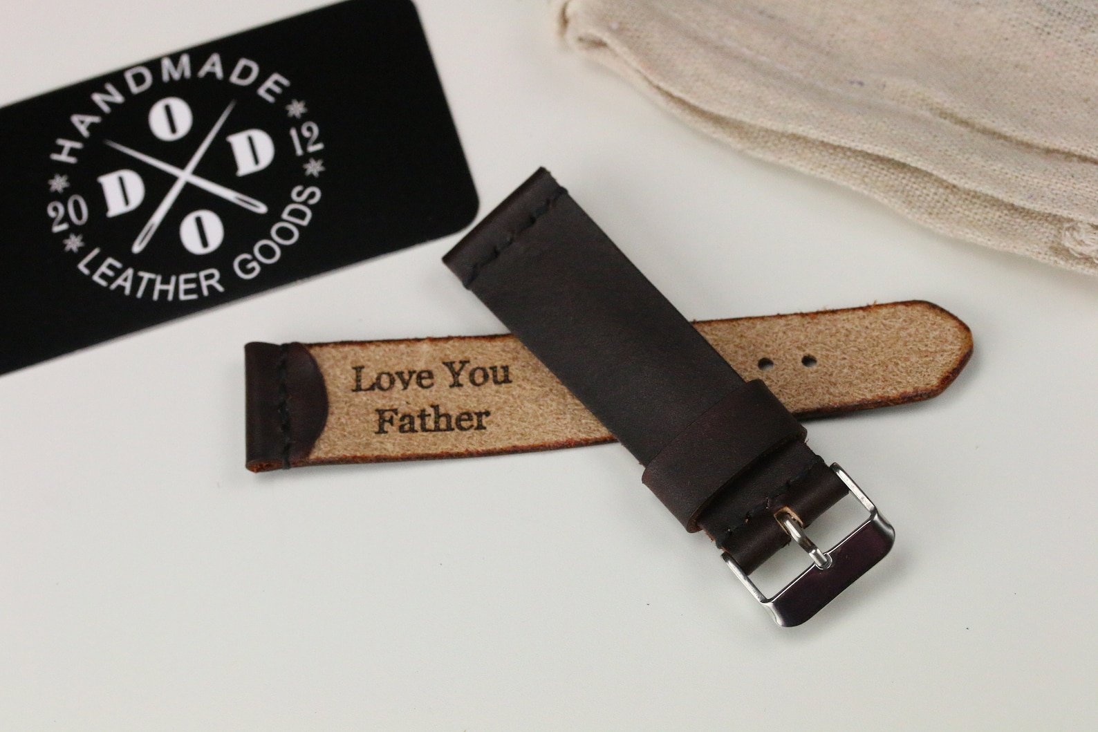 Affordable Elegance Leather 20 mm Watch Band 31679/2941026_K0012079