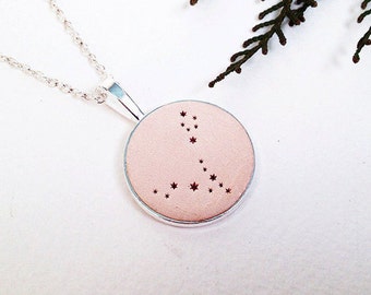 Pisces constellation necklace Pisces zodiac necklace Pisces zodiac jewelry gift Pisces stars Pisces jewelry charm Horoscope pisces pendant
