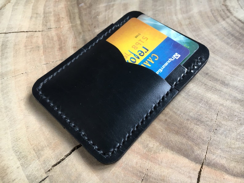 Money Clip Wallet Leather Card Holder Slim Money Clip Etsy - image 0