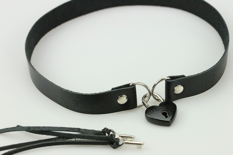 Lockable collar necklace Women collar choker Leather collar | Etsy
