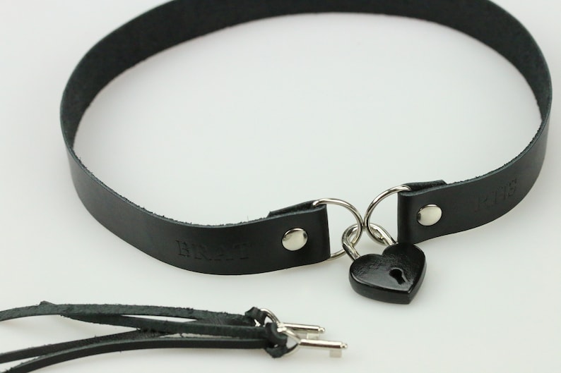 Lockable collar necklace Women collar choker Leather collar Etsy