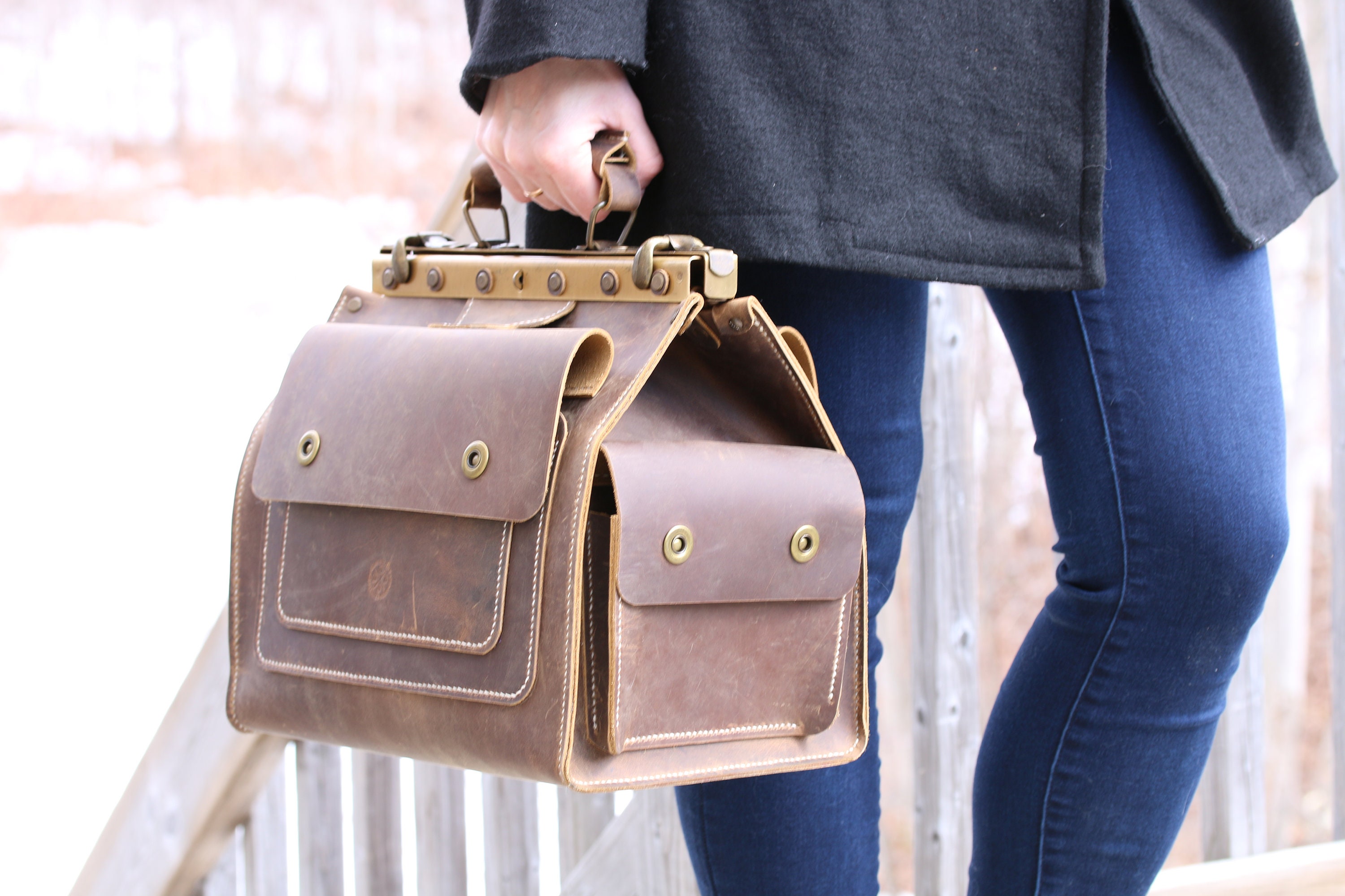 Doctor's Leather Bag Medical Leather Bag Vintage Inspired - Etsy