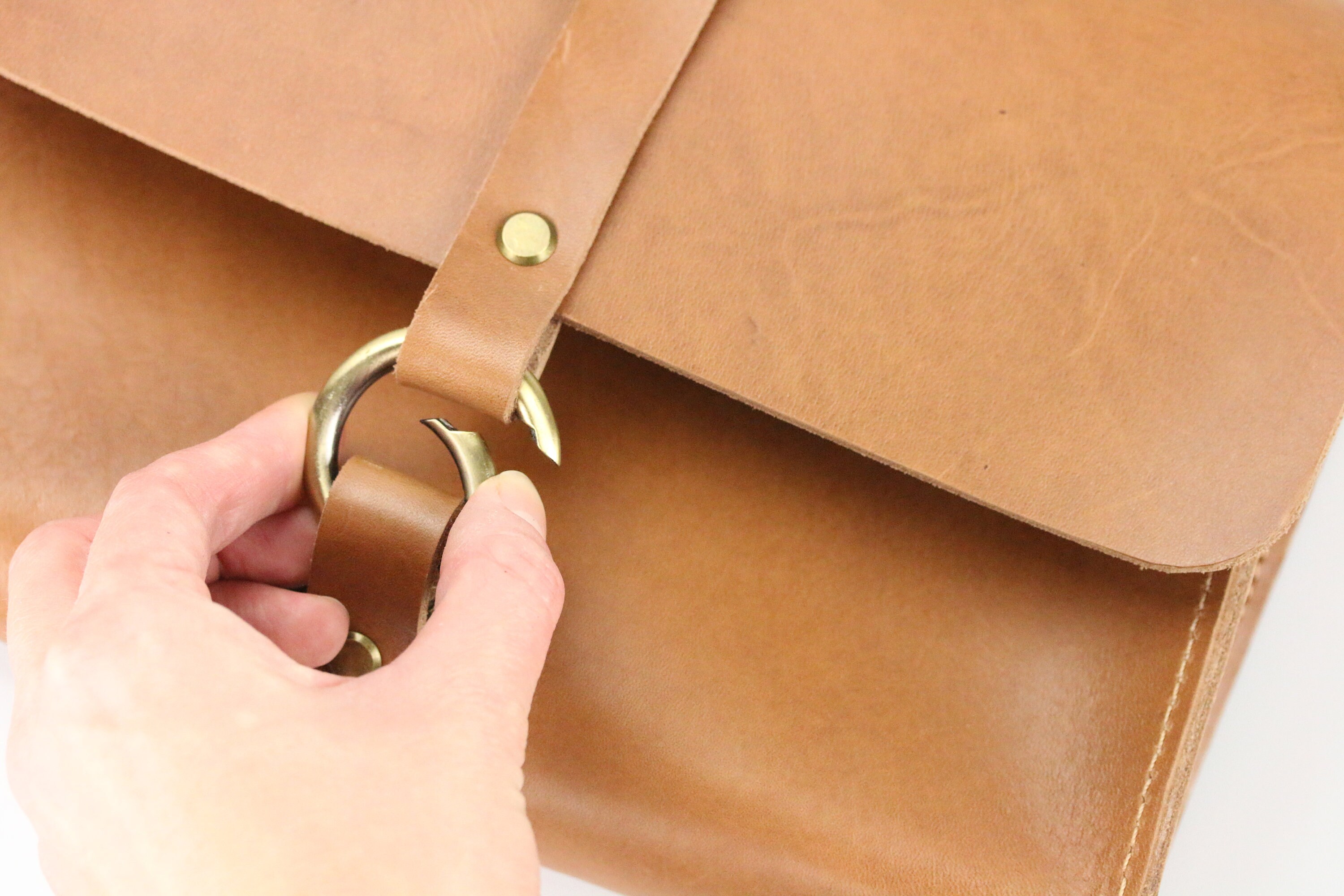 Small Crossbody Bag In Orange Grained Leather 6315094 main image 1