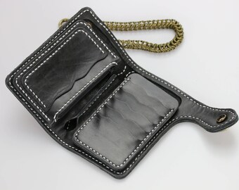 Bker Wallet, Portafoglo Bkers Uomo a Fsarmonca n Cuoetto 1.5 Tnto a Mano, Tasche per