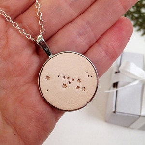 Taurus constellation necklace Taurus zodiac necklace women men Taurus zodiac jewelry charm Horoscope taurus pendant Astrology taurus gift