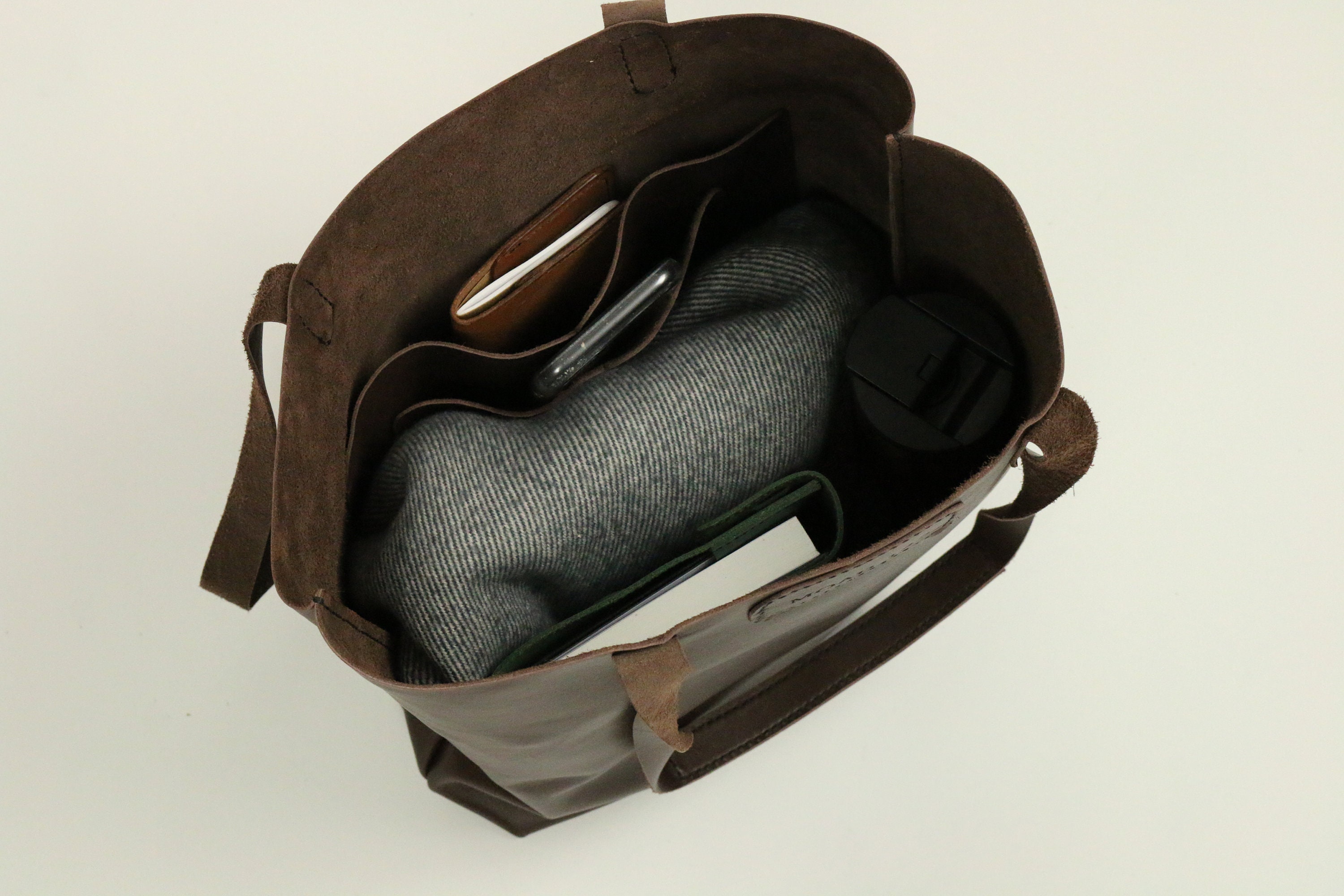 Hand stitch leather tote bag Large shopping tote bag natural Etsy