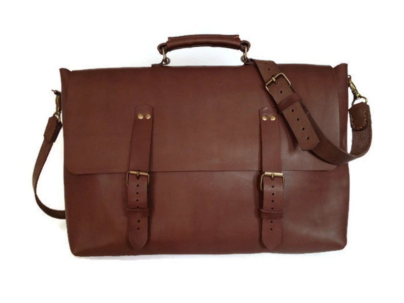 Men Leather Messenger Bag Personalized Leather Satchel Father Etsy