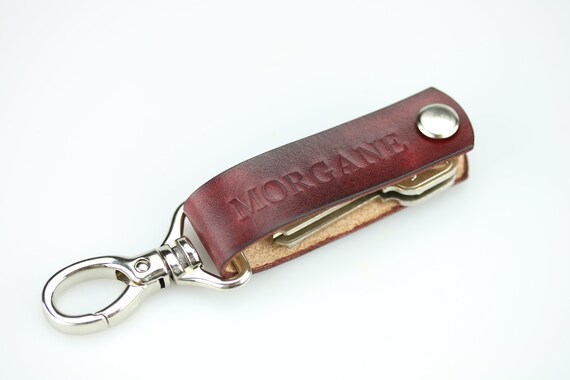 Buy Personalized Leather Key Organizer Hand Dyed Leather Key Chain