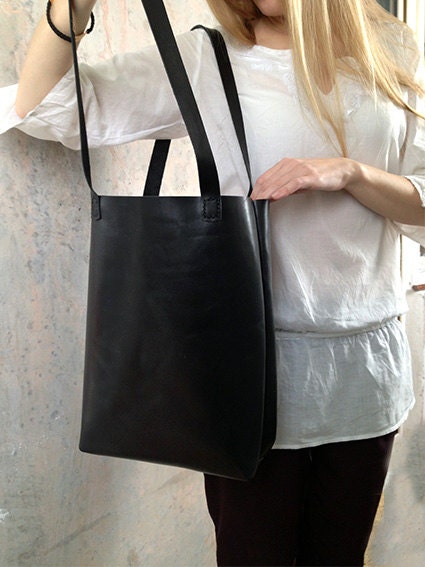 Simple leather handbag new arrivals