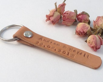 Jahrestag Schlüsselanhänger Leder personalisierte paar Schlüsselanhänger personalisiert sein und Ihr Schlüsselbund Hochzeit Schlüsselanhänger-Weihnachts-Geschenk für Paare