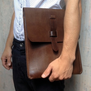 iPad leather cover case Leather MacBook Air case iPad mini case leather iPad air cover leather Dark brown leather tablet case hand stitched