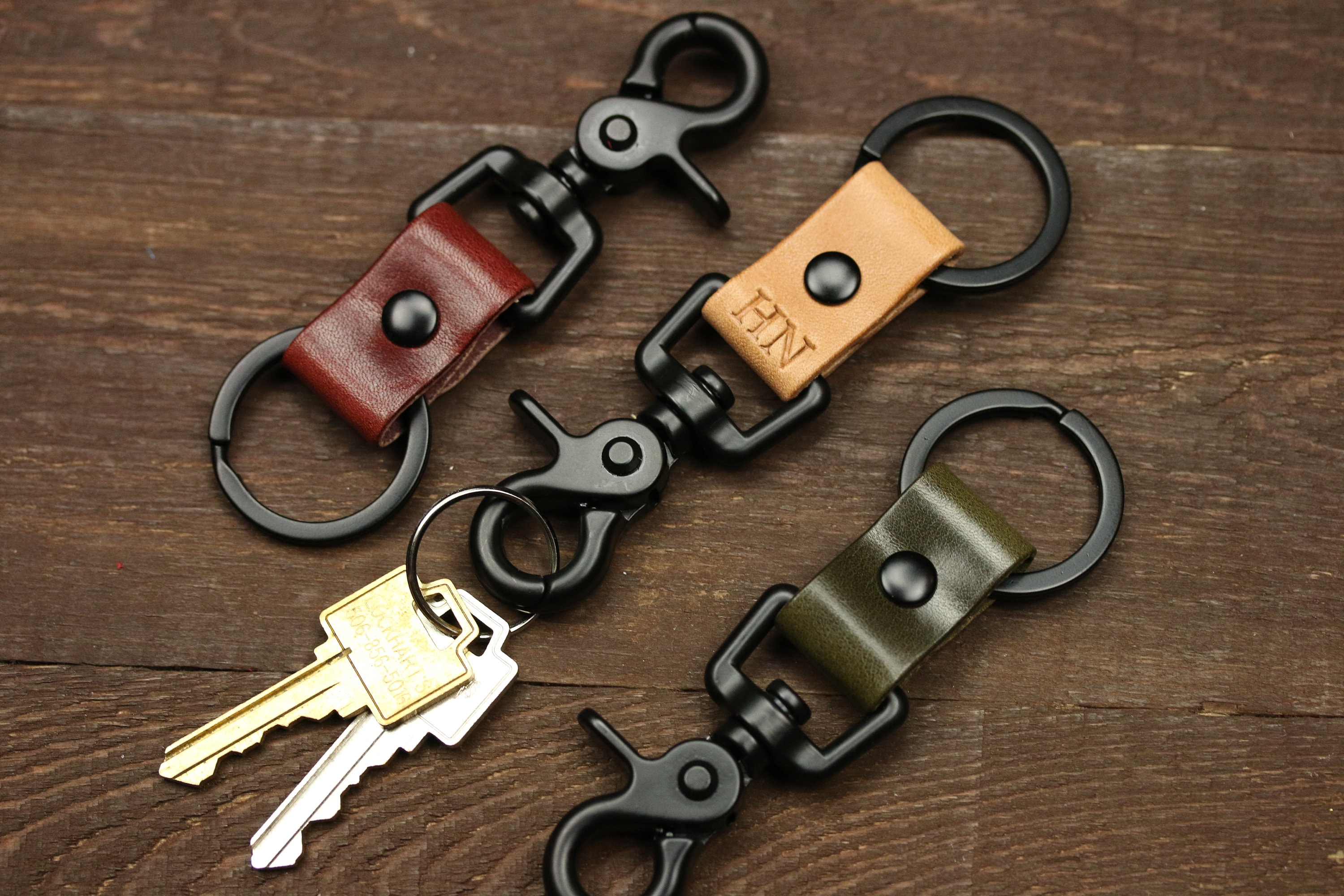 Matte Black Keychain Etsy
