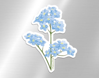 Oubliez-moi pas | | d’aimants Alaska | magnétique à fleurs bleues Aimant de réfrigérateur floral Forget-me-not