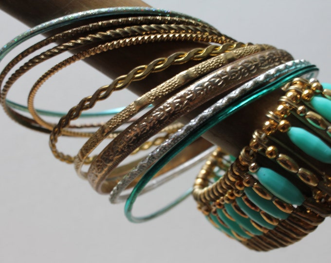 Destash Bangle Lot of 10 Bangles Bulk Bracelets Jewelry Etsy
