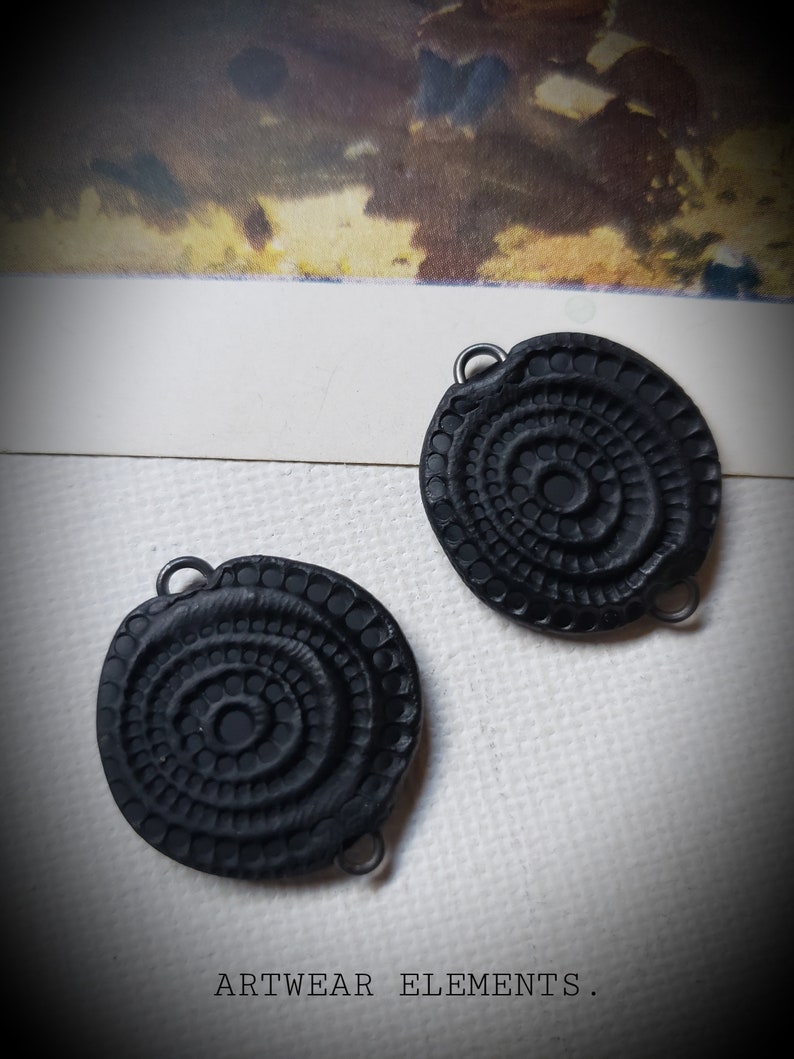 Clay Findings Vintage Spiral Spacers Yummy OOAK Jewelry Etsy