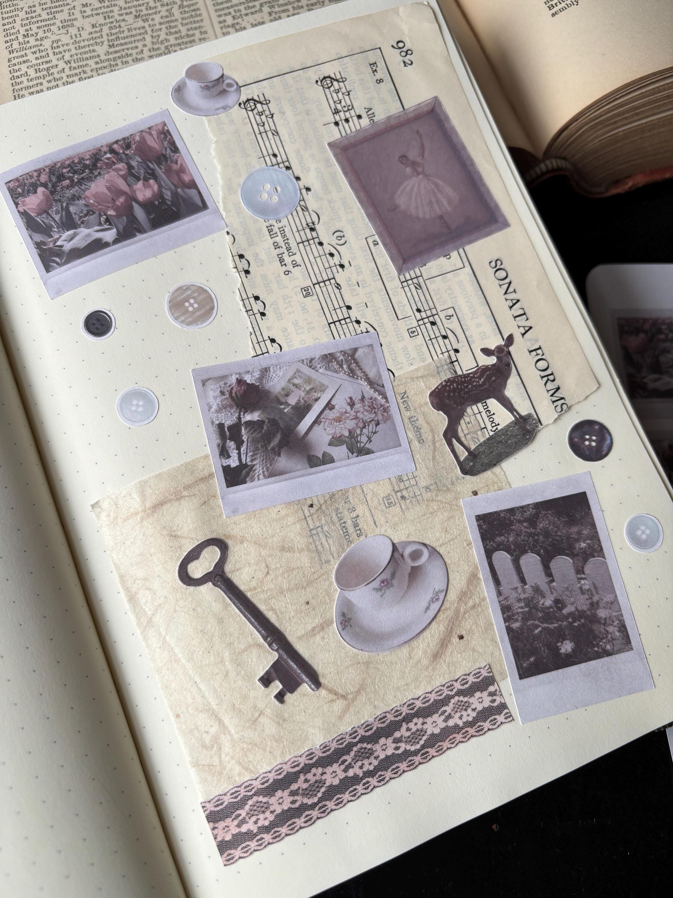 Gloomy Coquette Photo Sticker Sheet | Journaling Stickers | Creative ...