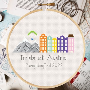 Innsbruck Austria - Cross Stitch Pattern (Digital Format - PDF)