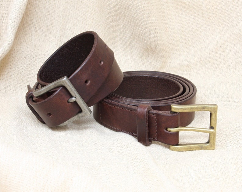 Brown Italian Leather Belt 1.25 30mm Wide Unisex - Etsy