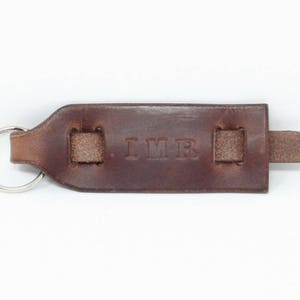Chaveiro de couro personalizado