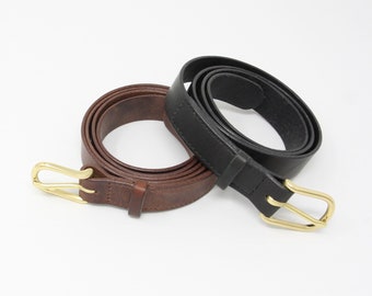 NEIGHBORHOOD - Leather Narrow Belt | HBX - Globally Curated