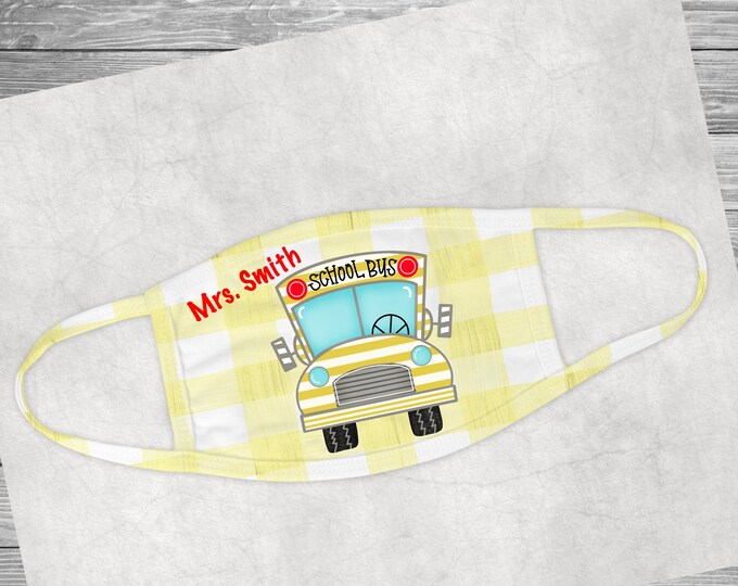 School Bus Driver Face Mask Bus Driver Mask Etsy